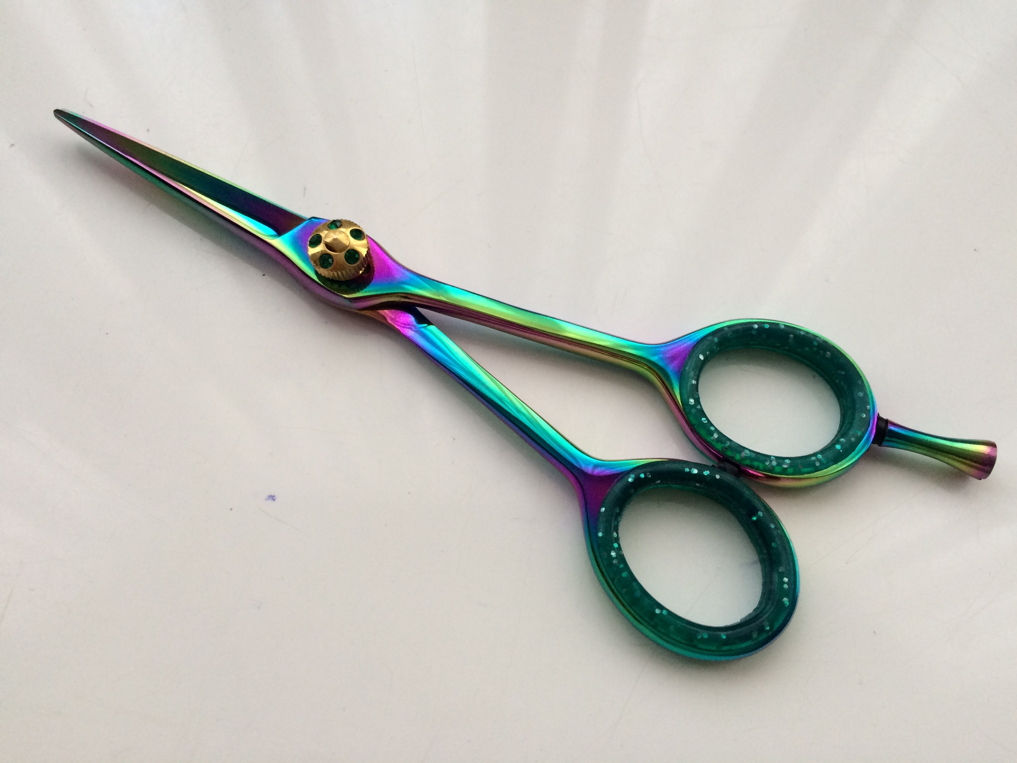 hair dressing scissors titainium beak 5.5inch