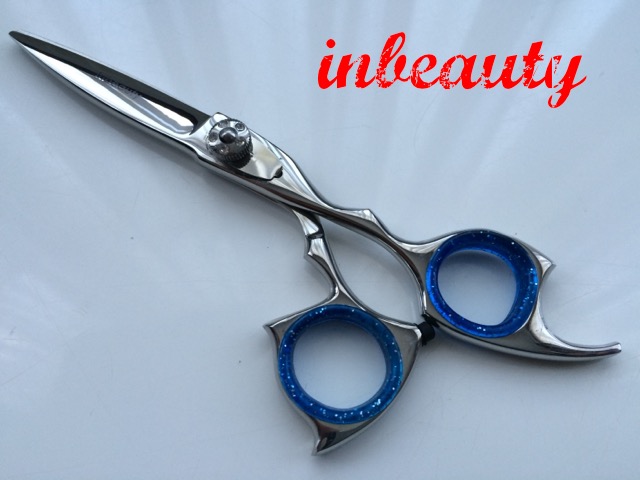 hair dressing jewled stainless steel scissors 5.5 inch